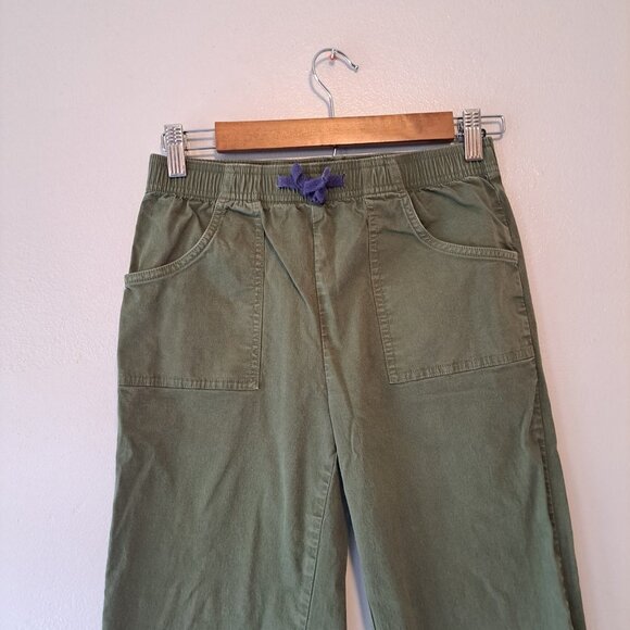 Vineyard Vine Girls‎ Military Green Pocketed Twill Jogger Pants Size 12 - Picture 2 of 13